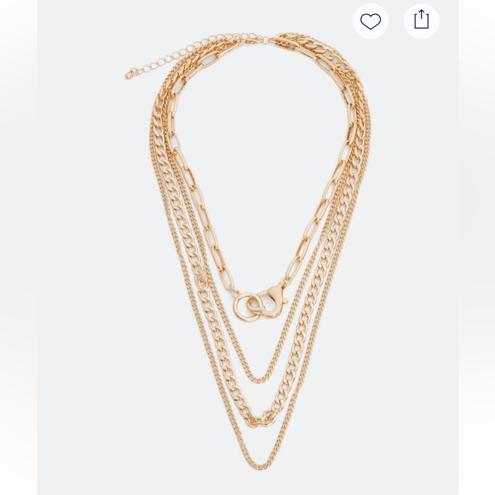 Market & Spruce Meredith Multi Layered Gold Necklace - New NIB
